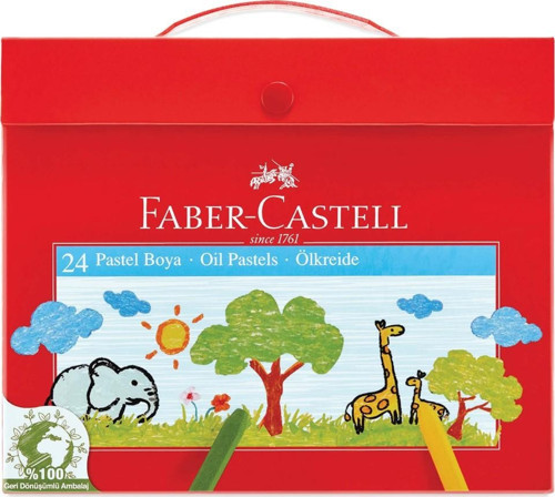 Faber-Castell Çantalı Pastel Boya Karton 24 Renk