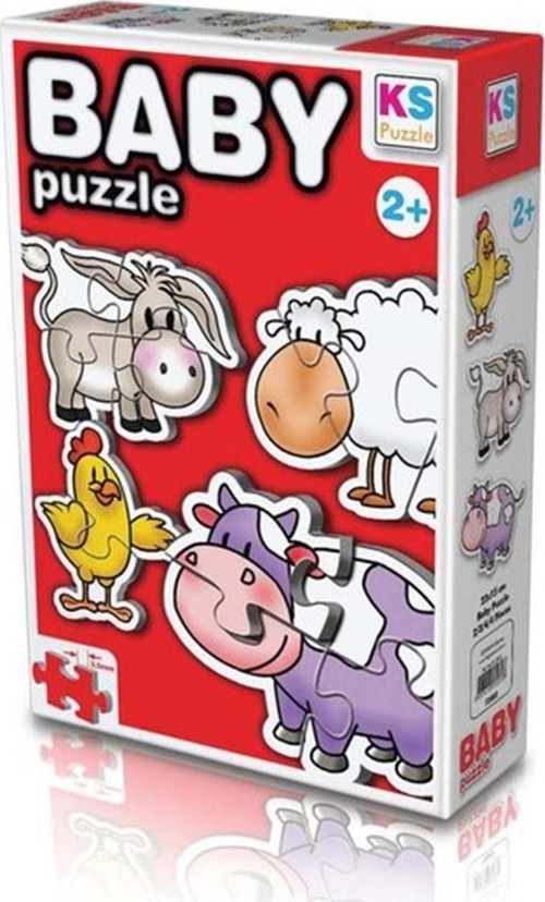 Çiftlik Hayvanları/Farm Animals 4İn1 Puzzle 2/3/4/4