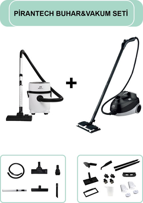 CB-107C Çok Fonksiyonlu Buharlı Temizlik Makinası / ES-07 Panda Islak & Kuru Elektrikli Süpürge
