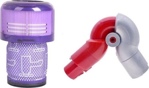 Dyson V12 Detect Slim Dikey Süpürge ile Uyumlu Filtre & Mobilya Altı Adaptörü