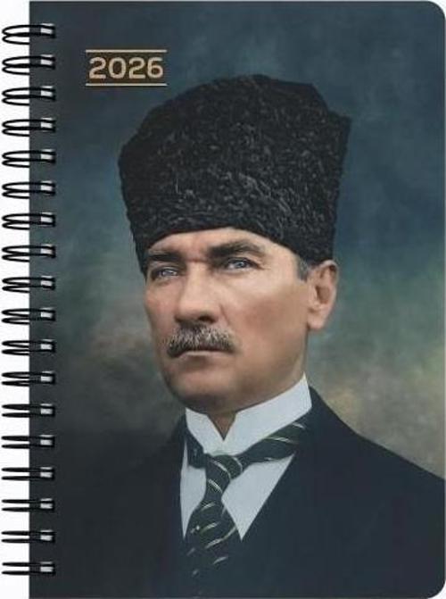Atatürk Günlük Spiralli Ajanda Başkomutan 17X24Cm 2026