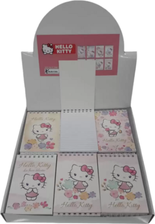 Hello Kitty And Friends A7 42 Yaprak Çizgili Spiralli Bloknot Not Defteri 140100-13 (48 Li Paket)