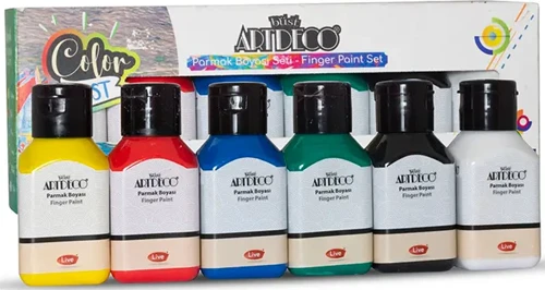 Kids Parmak Boyası 6X50 Ml Temel Renkler