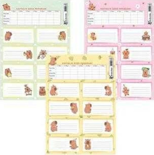Capy Ders Programlı 3 Lü Okul Etiketi 220130-98