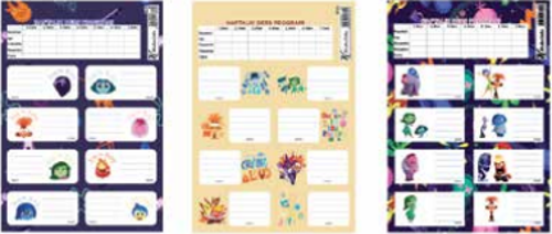 Ters Yüz Ders Programlı 3 Lü Okul Etiketi