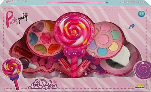 Oyuncak Lolipop Şekilli 4 Katlı Makyaj Güzellik Seti