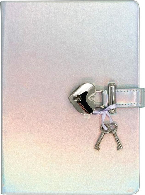 Hush Hush Kilitli Metalik Defter Kutulu 80 Gram 160 Yaprak Gümüş 124-1909