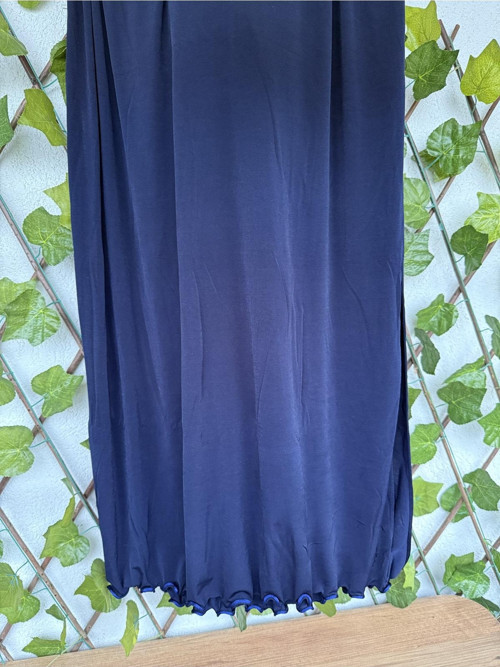 Premium Lycra Lacivert Likralı Sandy Jersey Şal