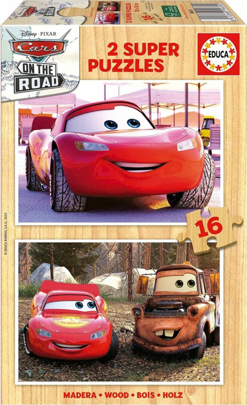 Educa 2x16 Parça Disney Cars (Arabalar) Erkek Çocuk Puzzle