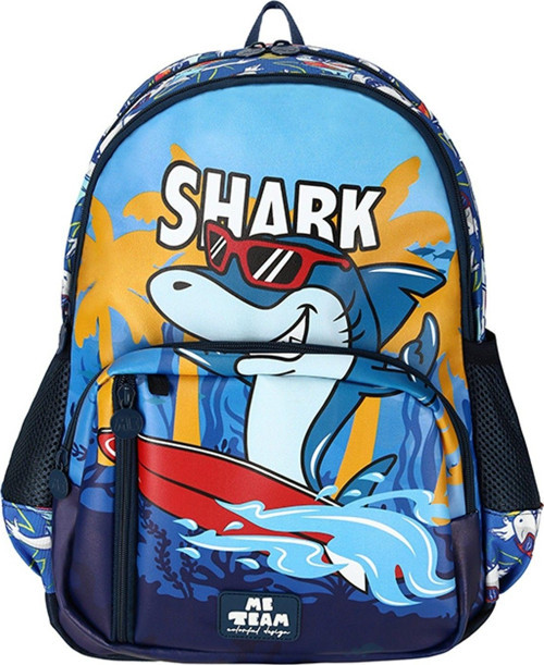Me Team Dört Bölmeli Erkek Çocuk Okul Sırt Çantası - Shark/Köpek Balığı - 25185