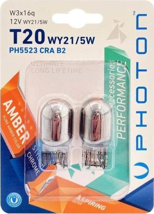 T20 CHROME WY21/5W 12V NATURAL AMBER BLISTER AMBALAJ