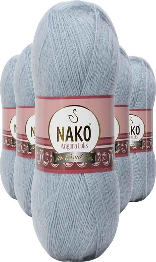5 Adet Angora Lüks El Örgü İpi 12936