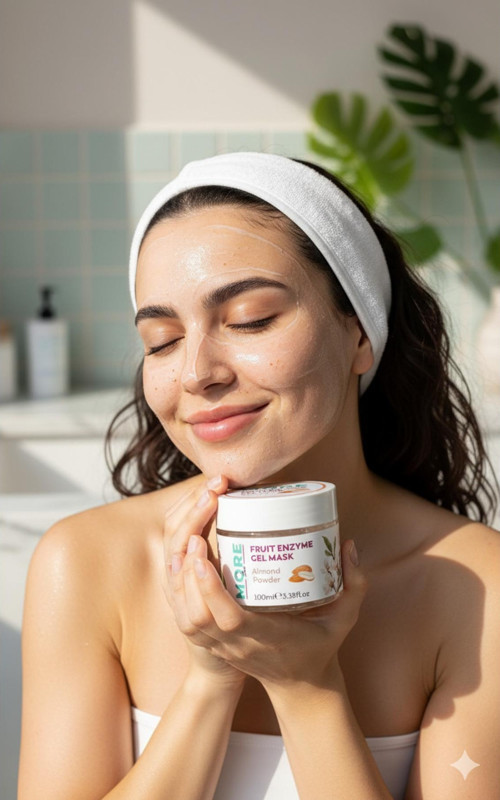 Gözenek Sıkılaştırıcı , Siyah Nokta Karşıtı, Badem Özlü Peeling - Fruit Enzyme Gel Mask