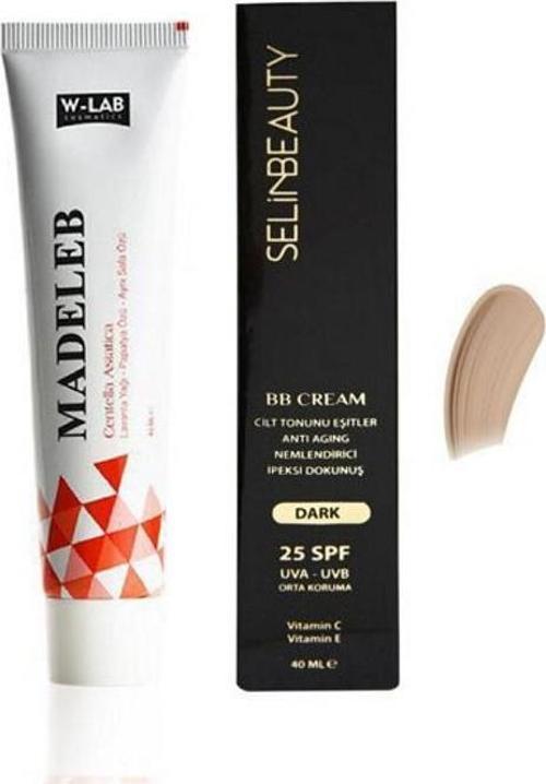 W Lab Madeleb Krem 40 ML + Selin Beauty BB Cream Dark SPF25 40 ML