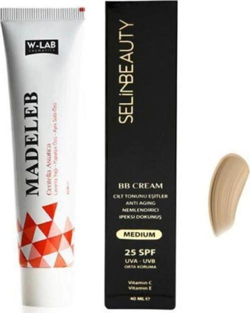 W Lab Madeleb Krem 40 ML + Selin Beauty BB Cream Medium 40 ML