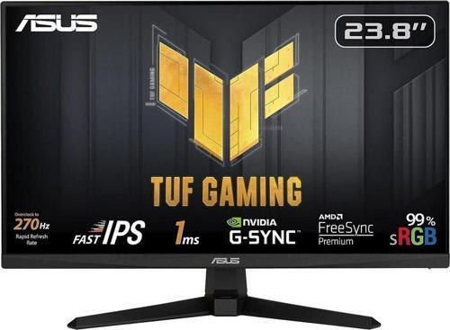 VG249QM1A TUF GAMING 23.8" LED IPS 1ms 270Hz 1920x1080 FullHD 2xHDMI DP Multimedya (Vesa) AMD Free. Pre. G-SYNC Siy