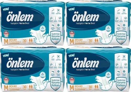 Yetişkin Hasta Bezi Orta Boy ( Medium ) 30 Adet x 4 Adet