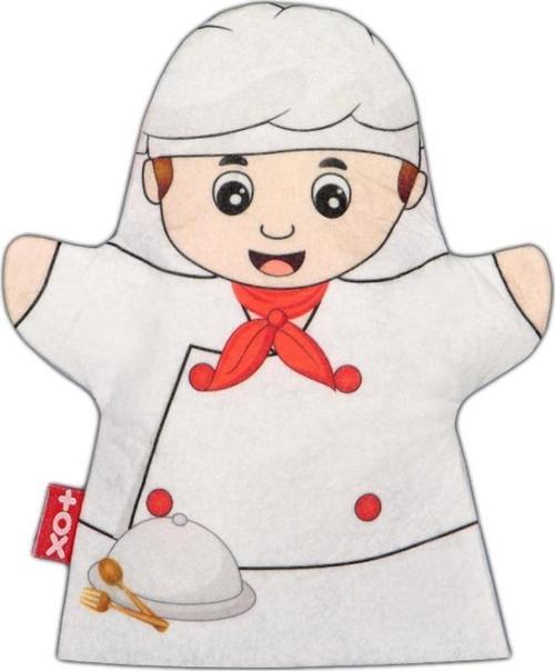 Aşçı Meslekler Keçe El Kukla T326 , Eğitici Oyuncak