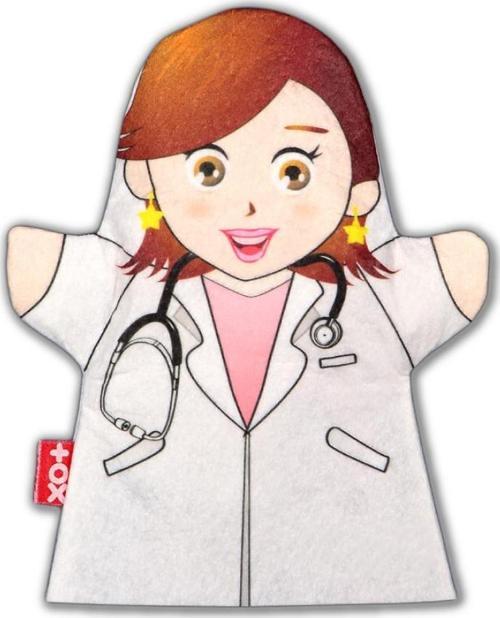 Doktor Meslekler Keçe El Kukla T327 , Eğitici Oyuncak