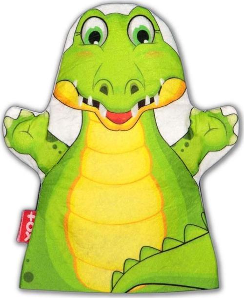 Timsah Vahşi Hayvanlar Keçe El Kukla T125 , Eğitici Oyuncak