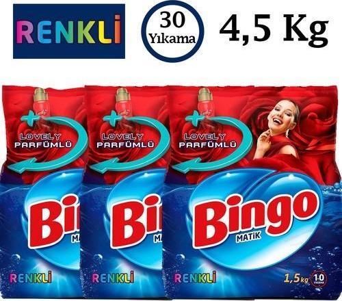 Matik Konsantre Eko Toz Çamaşır Deterjanı Renkli 1,5 Kg 3 Adet (4,5 Kg) 30 Yıkama