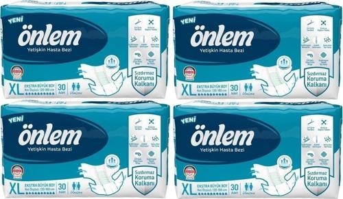 Hasta Bezi Bel Bantlı Tekstil Yüzey Xl Ekstra Büyük 120 Adet