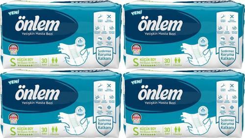 Yetişkin Hasta Bezi Küçük Boy Small 30 Adet x 4 Paket