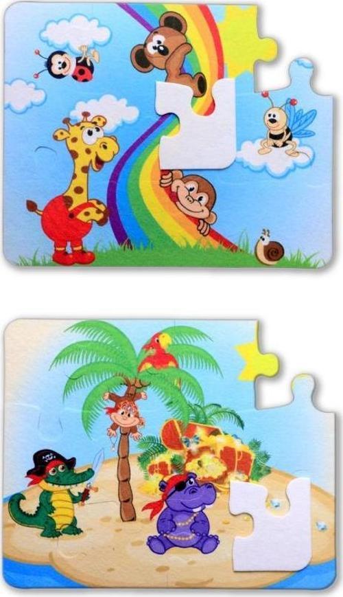 Gökkuşağı 3+ Keçe Yapboz - 3 Yaş Puzzle T042