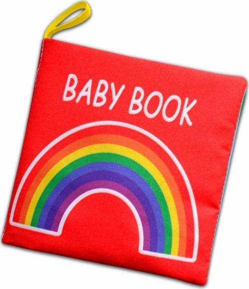 İngilizce Renkli Bebek Kumaş Sessiz Kitap E120 - Bez Kitap , Eğitici Oyuncak , Yumuşak ve Hışırtılı