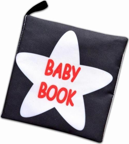 İngilizce Siyah Beyaz Bebek Kumaş Sessiz Kitap E136 - Bez Kitap , Eğitici Oyuncak , Yumuşak ve Hışırtılı