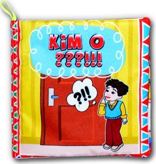 Kim O Kumaş Sessiz Kitap T096 - Bez Kitap , Eğitici Oyuncak , Yumuşak ve Hışırtılı
