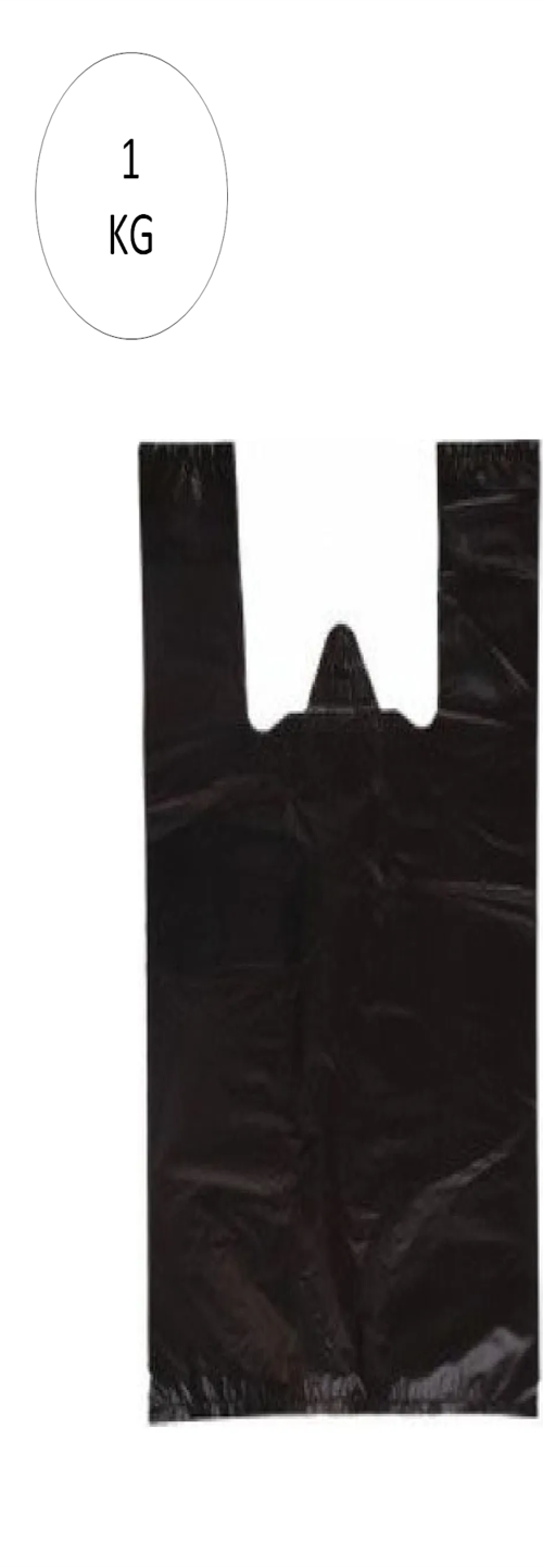 Siyah Atlet Poşet Battal Boy 40x75 cm Takriben 23 Adet 1 Kg
