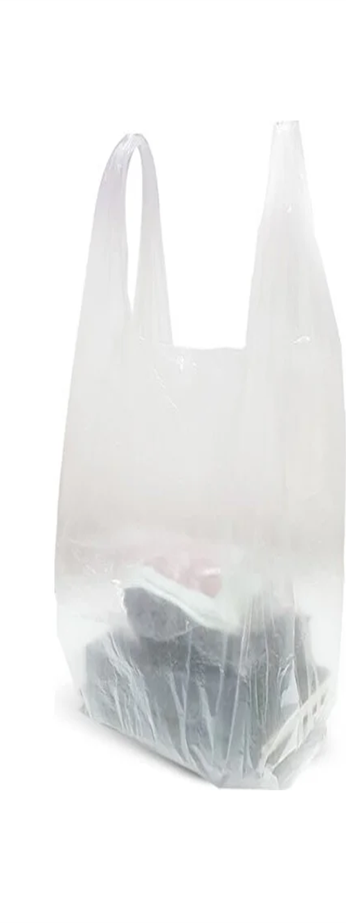 Şeffaf Atlet Poşet Küçük Boy 24x43 cm 1 Paket Takriben 300 Adet