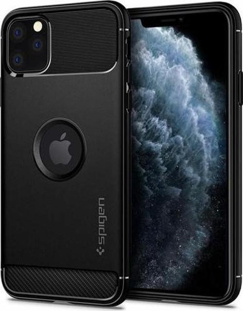 iPhone 11 Pro Max ile Uyumlu Kılıf Rugged Armor Black