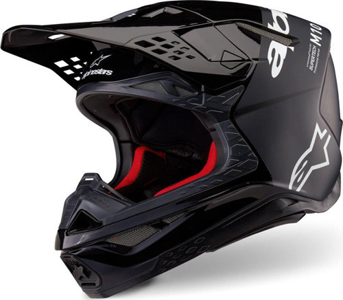 Supertech M10 Flood Off-Road Kaskı Siyah Beyaz