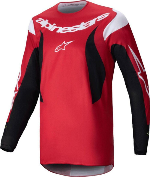Fluid Haul Off-Road Motosiklet Jerseyi Kırmızı Beyaz Siyah