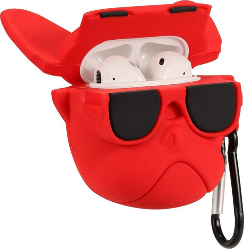 E2M AIRPODS 1-2 KILIF BULLDOG KIRMIZI