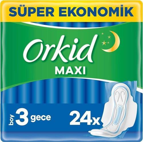 Maxi Hijyenik Ped Gece Süper Ekonomik Paket 24 Ped