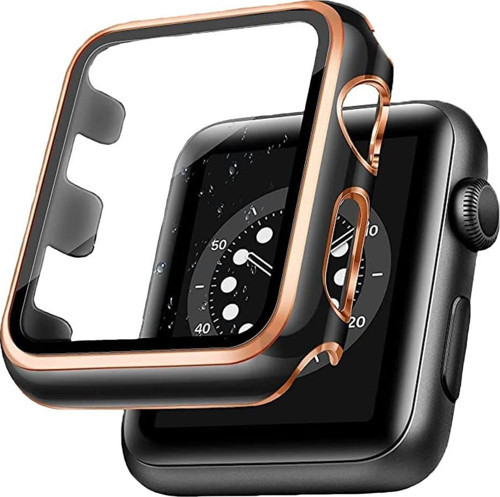 BİNANO APPLE WATCH 42MM STAR KASA VE EKRAN KORUYUCU ROSE GOLD
