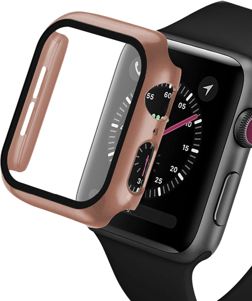 E2M Apple Watch 38 mm Kasa ve Ekran Koruyucu Rose Gold