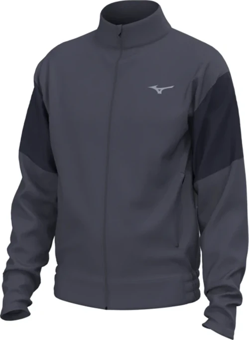 Athletics Track Jacket Erkek Fermuarlı Sweatshirt Gri / Lacivert