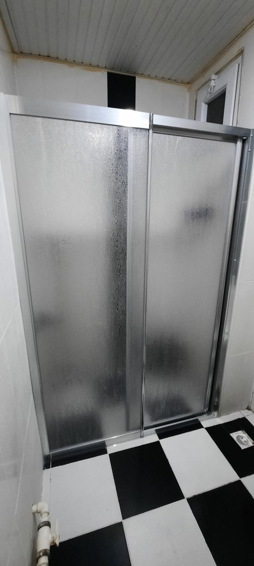 100 Cm Ve 120 Cm Arası 1 Sabit 1 Sürgülü Parlak Profil Mika Duşakabin