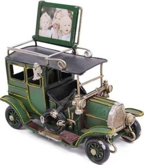 Dekoratif Metal Araba Çerçeveli Biblo Hediyelik