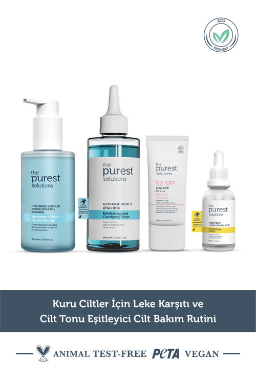 Kuru Ve Lekeli Ciltler İçin Aydınlatıcı Ve Cilt Tonu Eşitleyici Bakım Seti