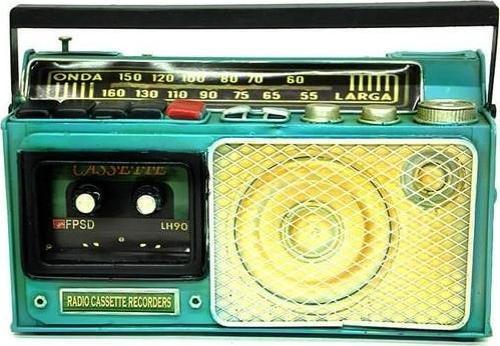 Dekoratif Metal Radyo Kumbara Vintage Biblo Hediyelik