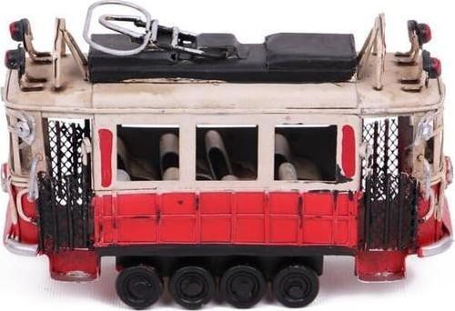 Dekoratif Metal Taksim Tramvay Küçük Vintage Biblo Hediyelik