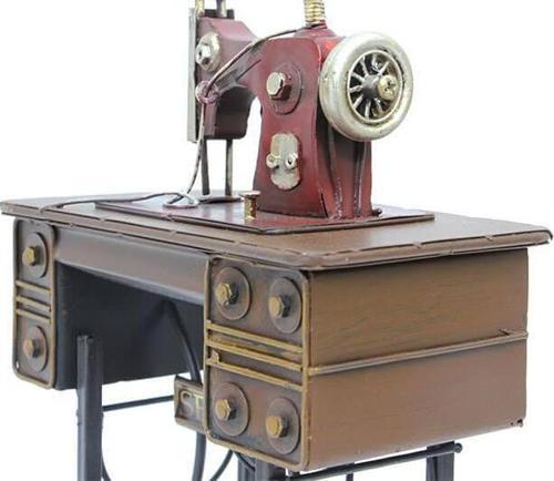 Dekoratif Metal Dikiş Makinesi Biblo Masaüstü Hediyelik
