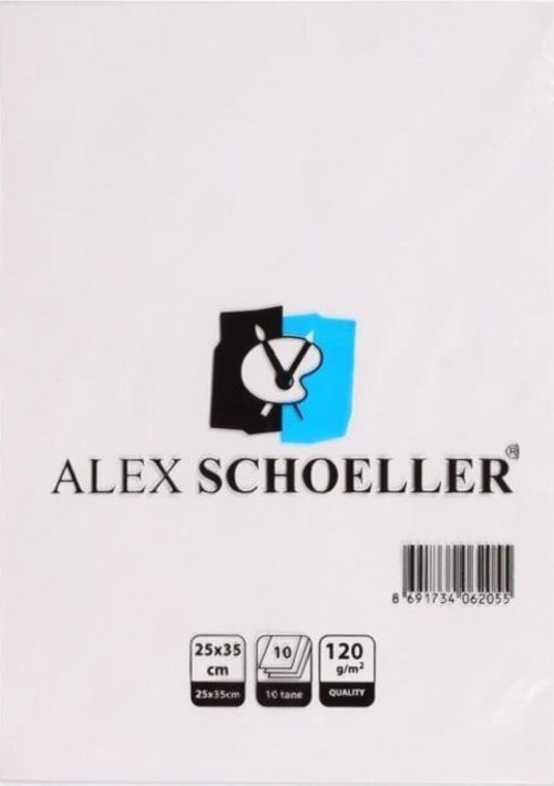 Alex Schoeller Resim Kağıdı 25X35 Cm 120 Gram 10'Lu Poşet Alx-9814 A.Kgt.Pşt.120.25