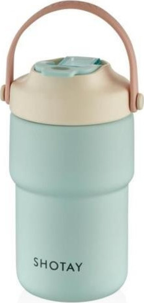 Askili Mug Pastel Renk 450 Ml. Mavi ST-8099