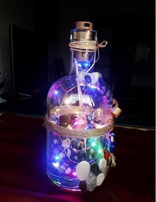 ledli dekoratif şişe aplik